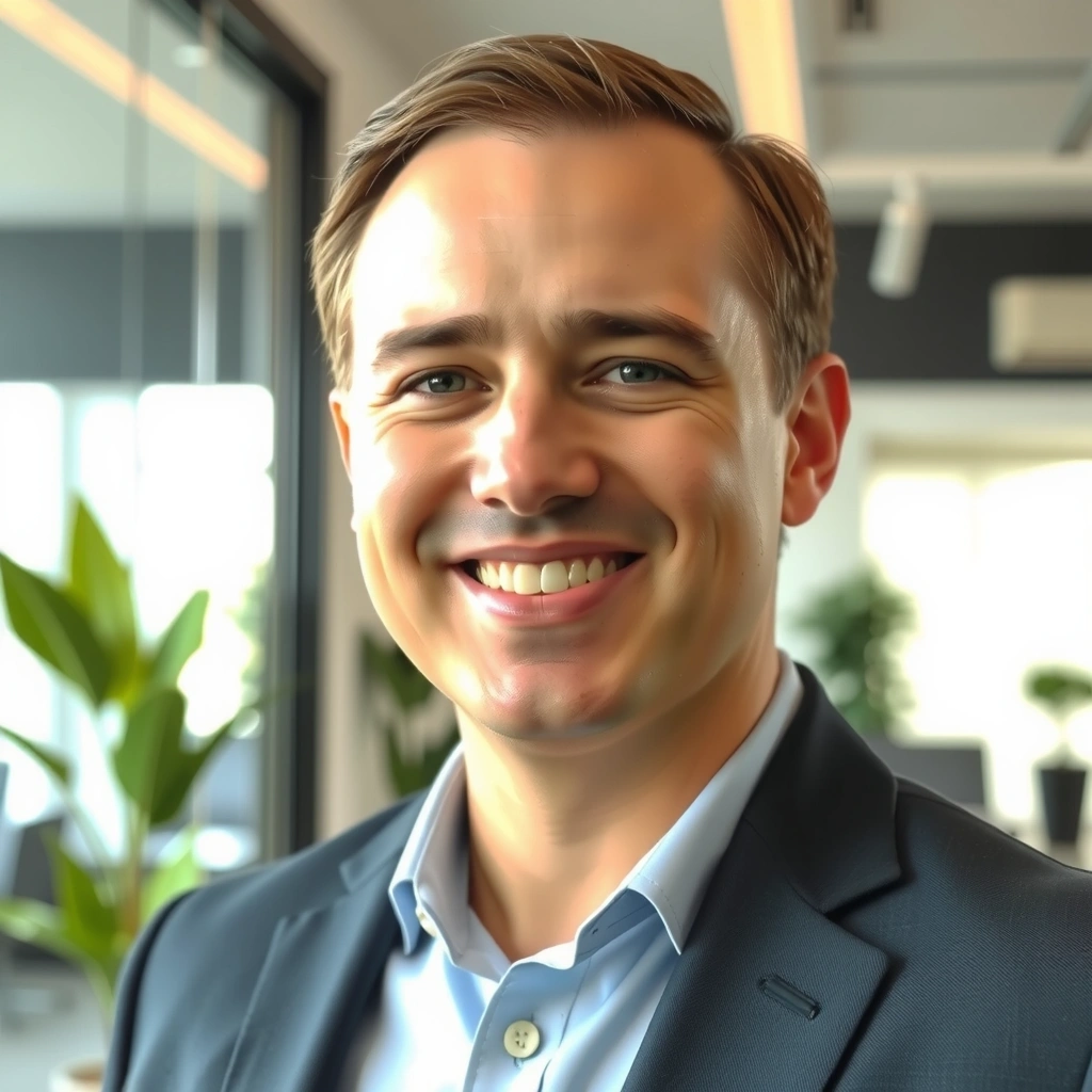 Portrait of a smiling male CEO