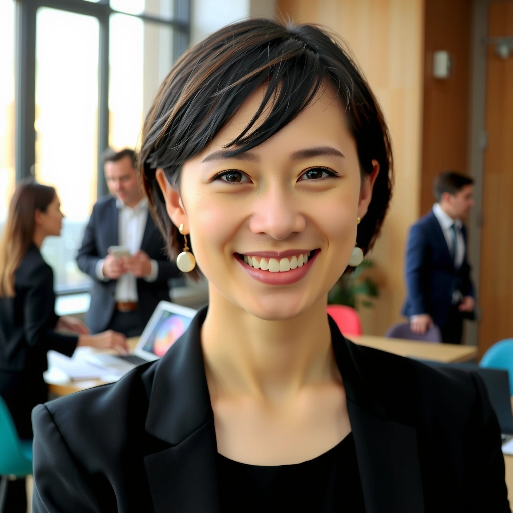 Portrait of a cheerful female Project Manager