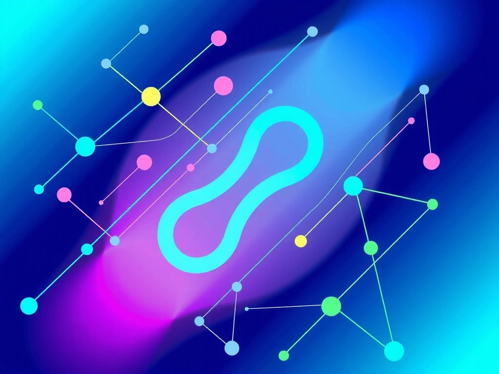 Stylized illustration of interconnected digital elements forming a network