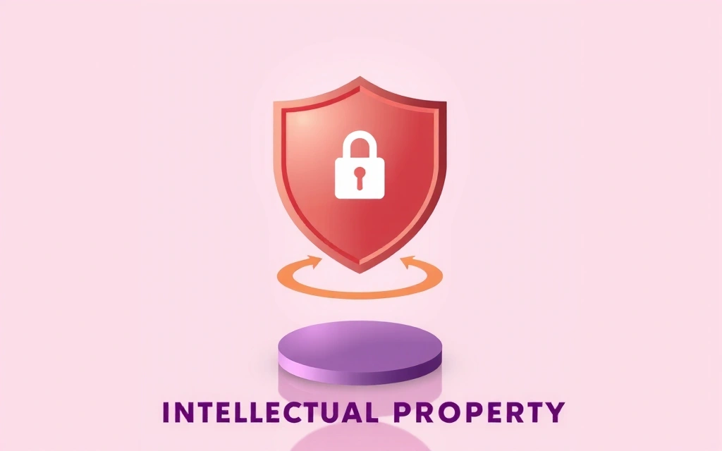 Abstract representation of intellectual property protection