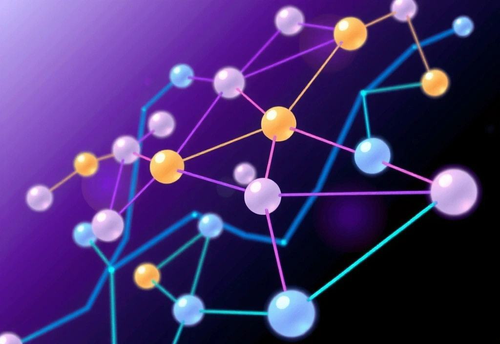 Illustration of interconnected digital networks and links