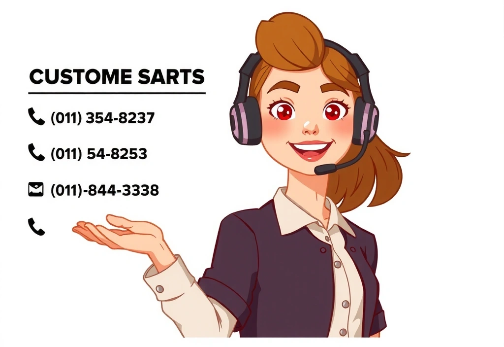 Illustration of a customer service representative answering questions